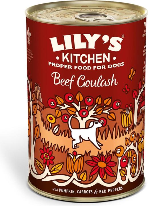 Lily's Kitchen Nassfutter Rindsgulasch, 6 x 400g (Adult, 6 Stk., 2760 g)