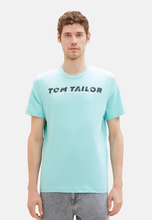 Image du produit Tom Tailor T-Shirt Kurzarmshirt mit Front-Logo-Print (M)