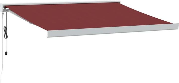 Burgundy and white
