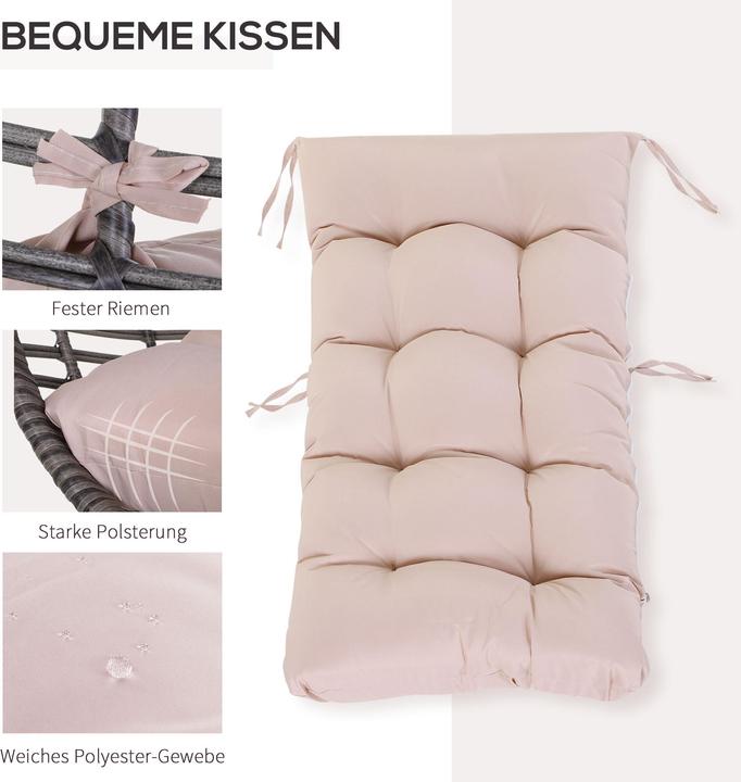 Immagine prodotto Outsunny Poltrona da giardino con design a goccia