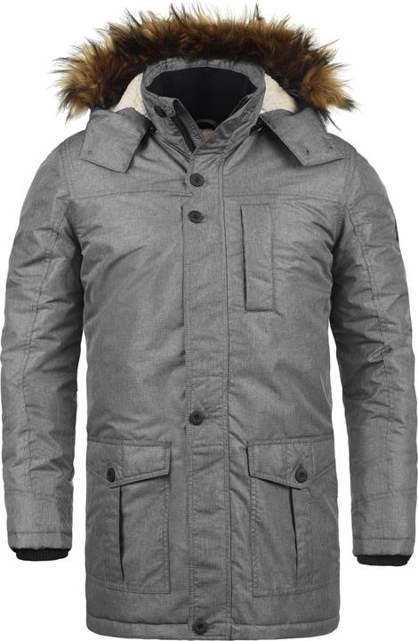 Actual product image Solid Octavus Men's Parka Outdoor Jacket Winter Coat With Teddy Fleece And Fur Hood With Hood (S)