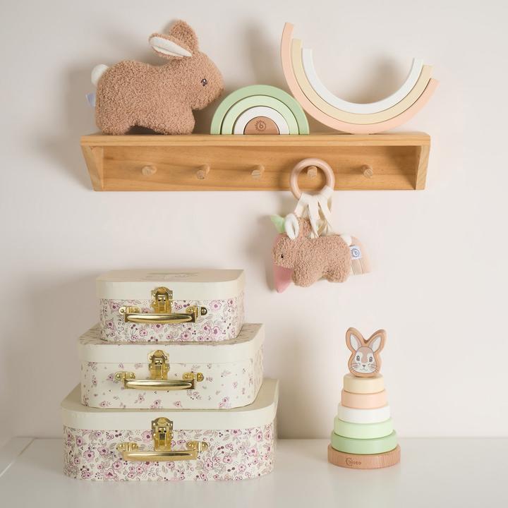 Actual product image Bieco Stapelspielzeug Stapelturm Hase Fine 10 cm x 10 cm x 18.5 cm