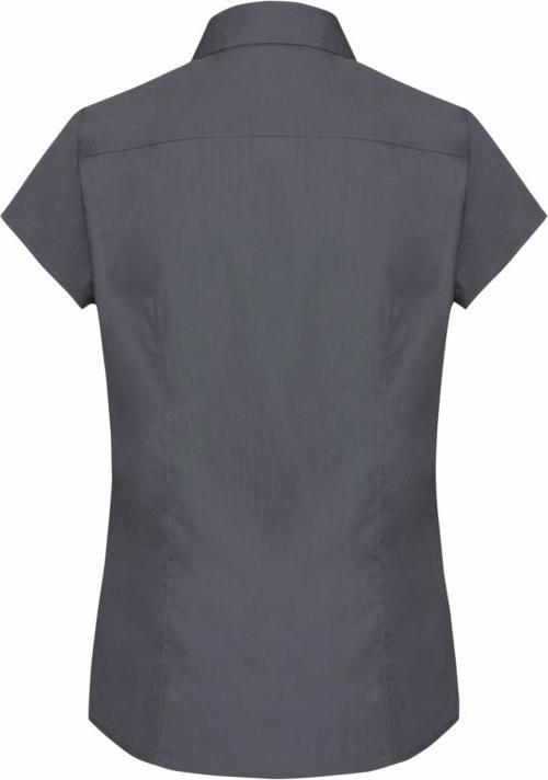 Produktbild Russell Collection Easy Care Fitted Poplin Bluse kurzarm (XXL)