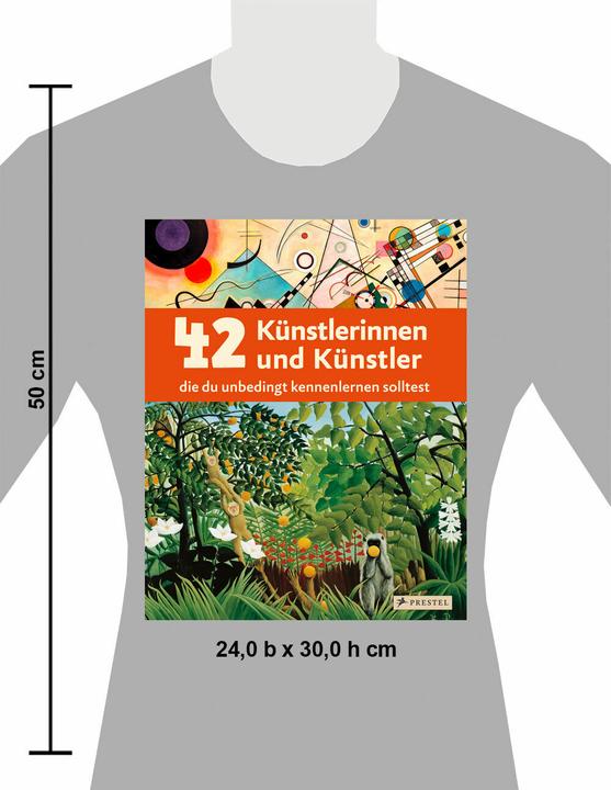 Produktbild 42 Künstlerinnen und Künstler, die du unbedingt kennenlernen solltest (Deutsch, Florian Heine, Alison Baverstock, Angela Wenzel, Doris Kutschbach, Brad Finger, Bettina Schümann, 2024)