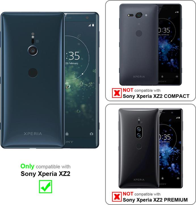 Actual product image Cadorabo Flip with structure cover (Sony Xperia XZ2)