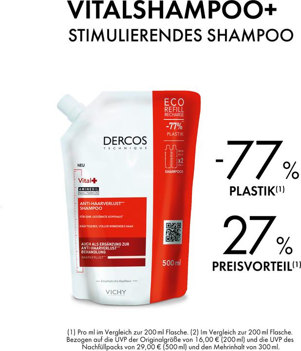 Produktbild Vichy Dercos Vital (500 ml, Flüssiges Shampoo)