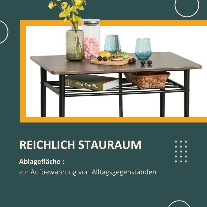 Actual product image Swisshandel24 Bartisch Set 3-teilig Esstisch mit 2 Barhocker Essgruppe Küchentisch und Stühle