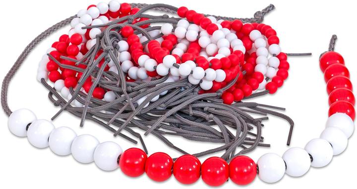 Image du produit Betzold 28 chaînes de calcul, 1 chaîne de démonstration chaque 5 rouge/5 blanc/5 rouge/5 blanc