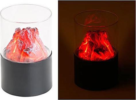 Image du produit Bekos Mini feu décoratif avec lumière vacillante (10 x 15 cm)