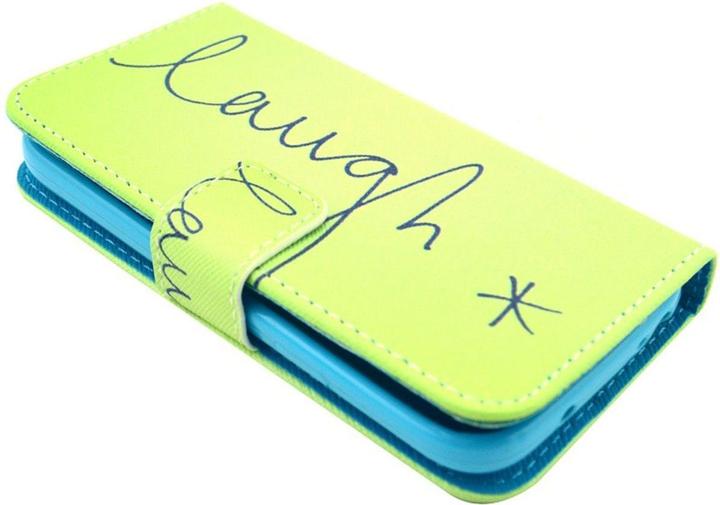 Actual product image König Design Mobile phone cover case for mobile Samsung Galaxy S4 Mini lettering Laugh / Laugh Green (Samsung Galaxy S4 mini)