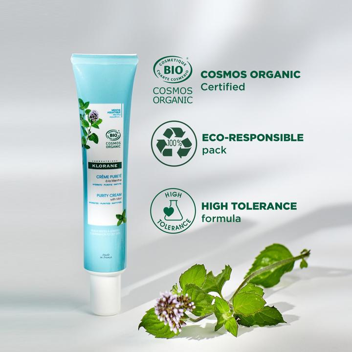 Produktbild Klorane Mattierende Creme mit BIO-Wasserminze (40 ml)