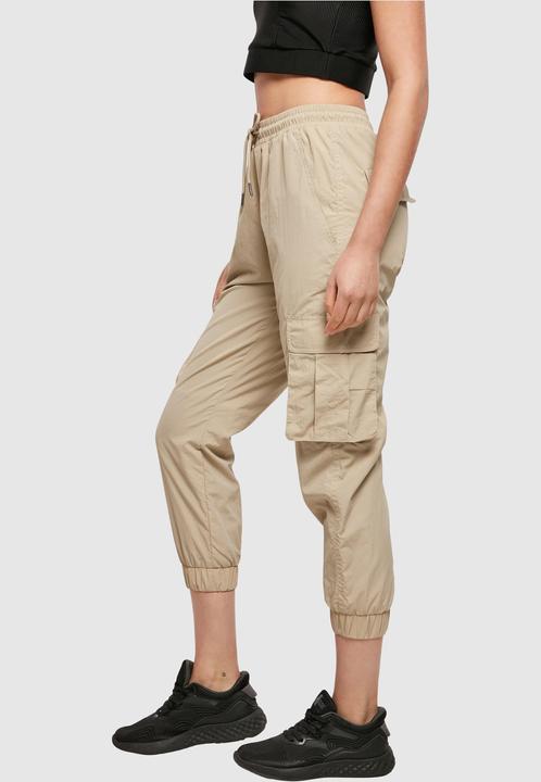 Produktbild Urban Classics Ladies High Waist Crinkle Nylon Cargo Pants (XXL)