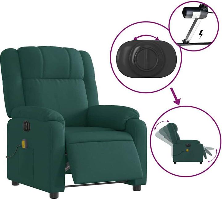 Produktbild VidaXL Massagesessel Elektrisch Stoff