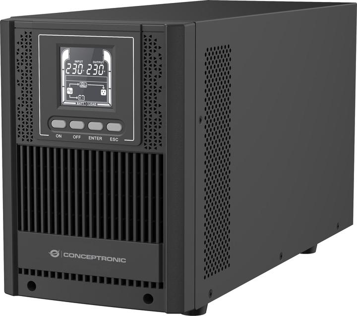 Actual product image Conceptronic ZEUS UPS 2000VA Online UPS,IEC EPO Port (2000 VA, 1800 W, Online double converter UPS)