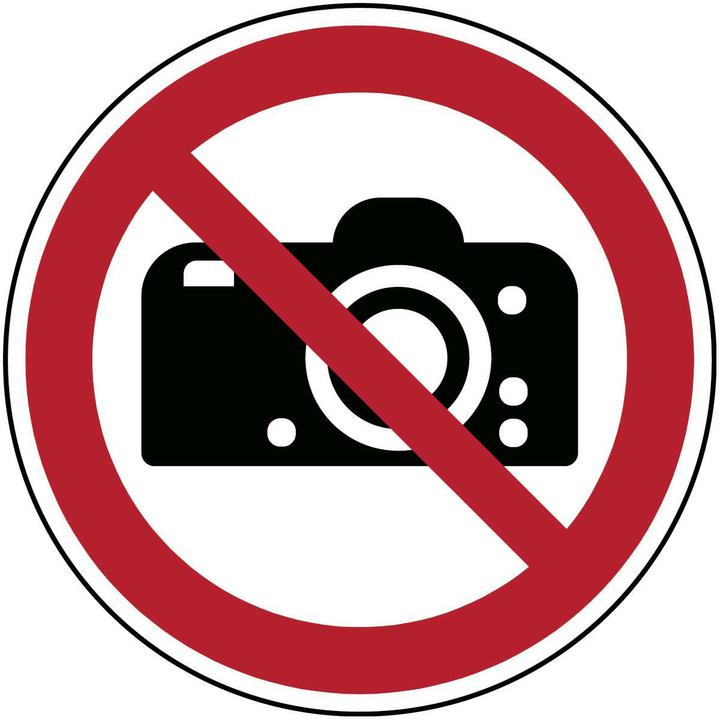 Image du produit Brady Panneau de sécurité ISO - Photographie interdite