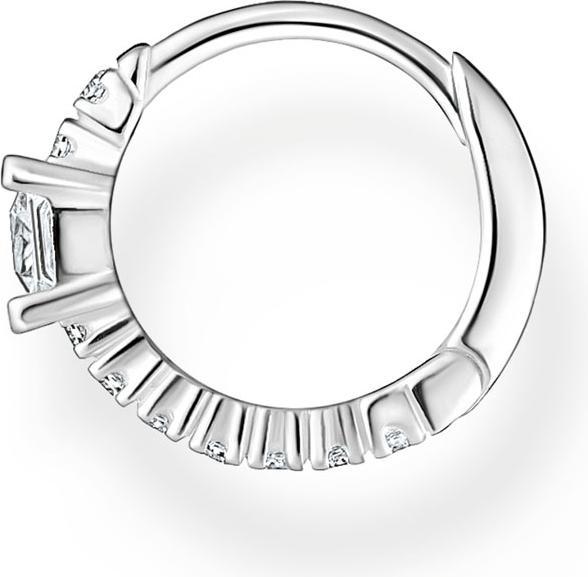 Produktbild Thomas Sabo Einzel Creole mit Weissen Steinen Silber (925 Sterlingsilber)