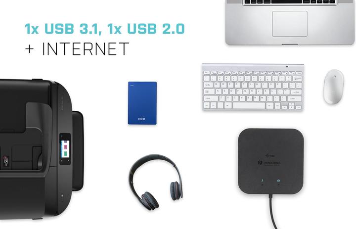 Image du produit i-tec Tb3traveldockpd (Thunderbolt, 4 Ports)