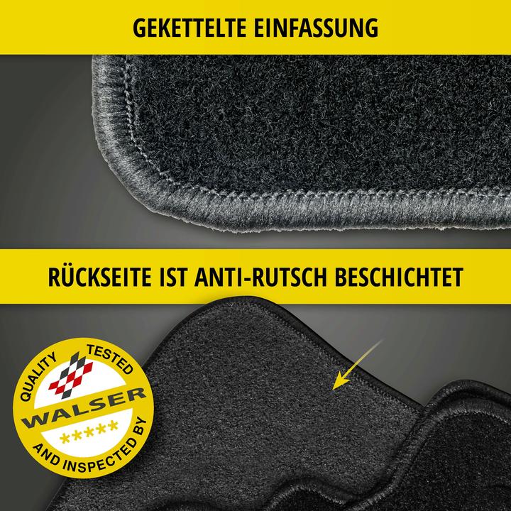Image du produit Walser Tapis de sol pour Opel Grandland/Grandland X 06/2017-aujourd'hui (2 tapis avant + 2 tapis arrière)