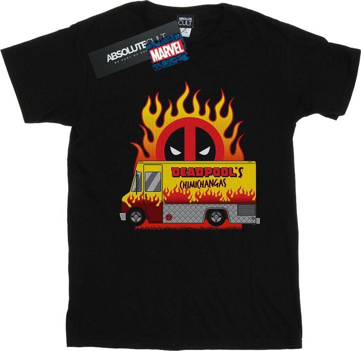 Actual product image Mens Deadpool Chimichangas Van T-Shirt (3XL)