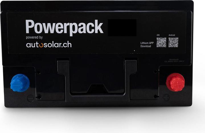 Image du produit Autosolar Batterie au lithium 105 Ah (équivalent à 210Ah) - Batterie solaire LiFePo4 avec application (12.80 V, 210 Ah)