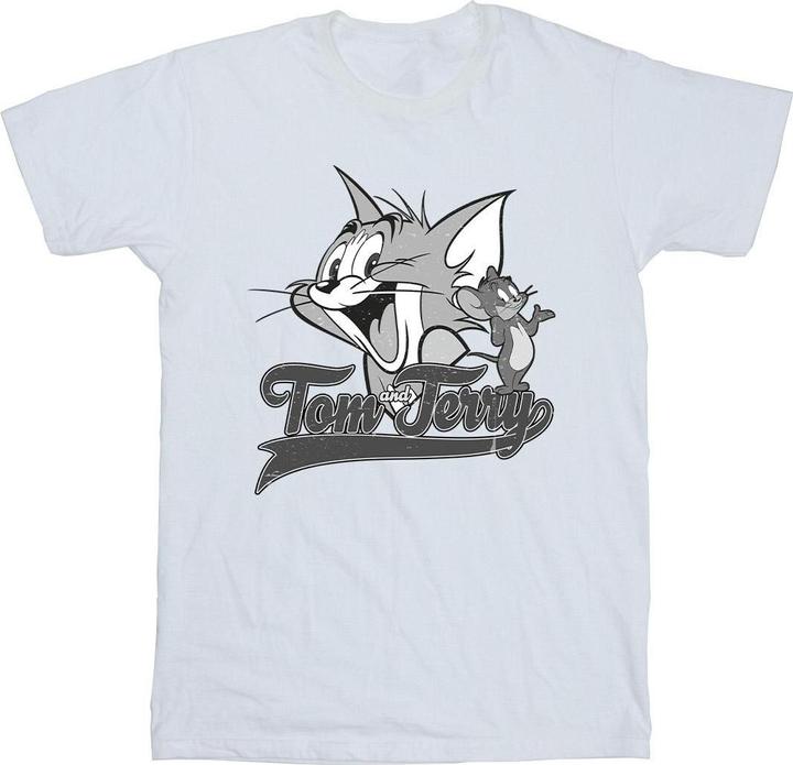 Actual product image Tom & Jerry Mens Greyscale Square T-Shirt (XXL)