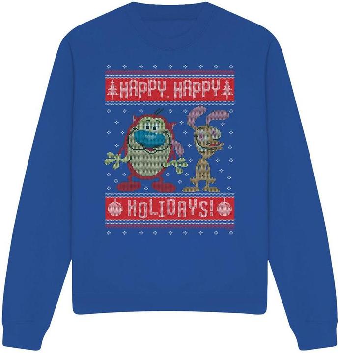 Produktbild Ren & Stimpy Happy Happy Holidays Sweatshirt (S)