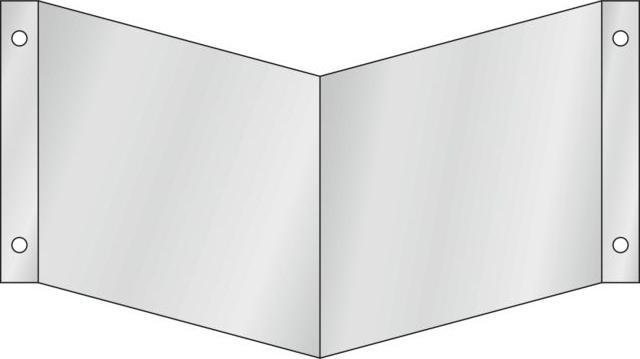 Produktbild Promat Nasenschild Wandmontage für zwei Symbole klein