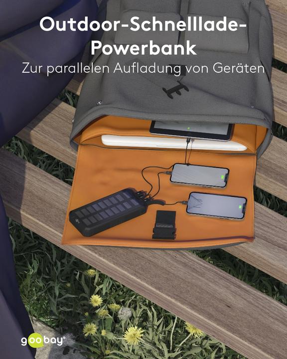 Immagine prodotto Goobay QC/PD Solare (20000 mAh, 18 W, 74 Wh)