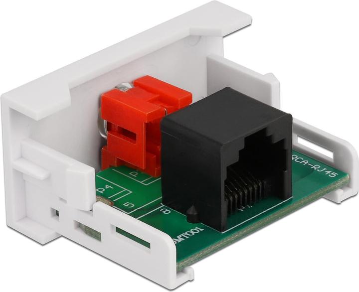 Produktbild Delock Easy 45 Modul Cinch Buchse zu RJ45 Buchse 22,5 x 45 mm (Klinkenadapter)