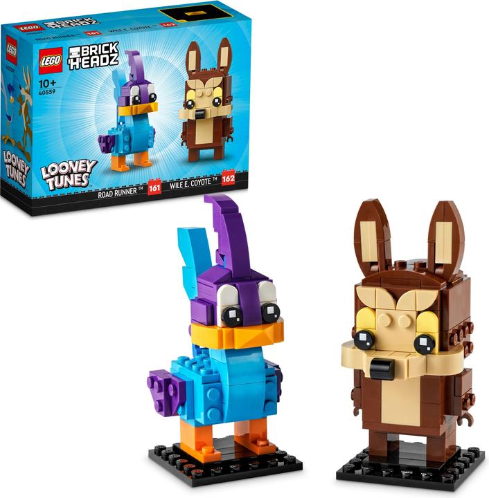 Produktbild LEGO Road Runner & Wile E. Coyote (40559, LEGO Brickheadz)