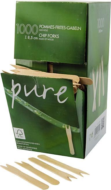 Produktbild Papstar Pommes-Frites Gabeln (1000 x)
