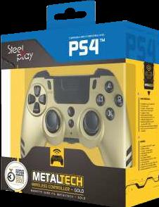 Actual product image Steelplay Slim Pack Wireless Controller Gold Multi (PS4, PC)