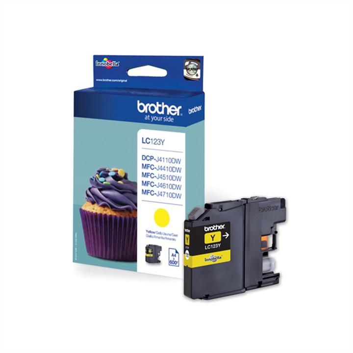 Actual product image Brother Lc-123y (Y)
