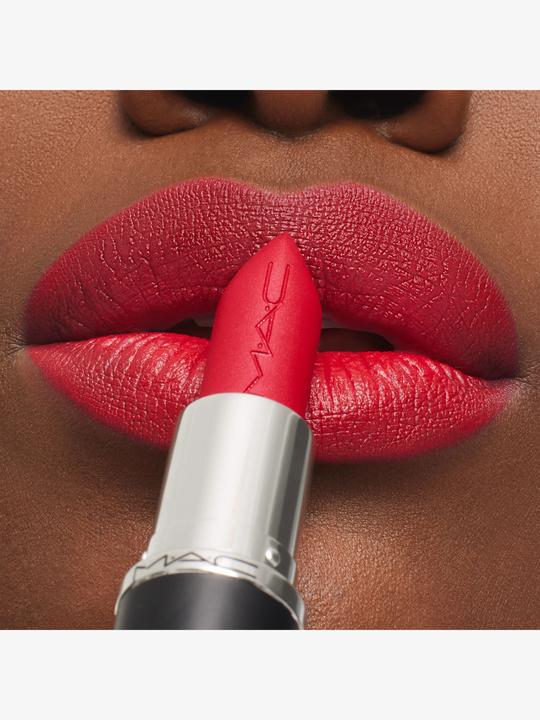 Actual product image MAC Cosmetics Macximal Silky Matte Lipstick Ruby Woo (691 Ruby Woo)