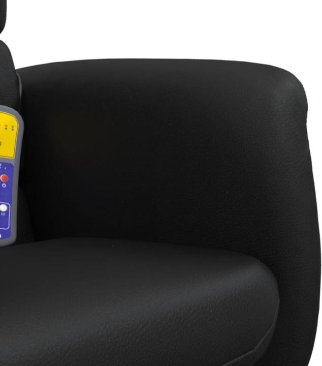 Immagine prodotto VidaXL Sedia da massaggio con poggiapiedi in similpelle nera, colore