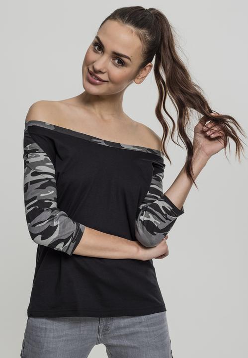 Immagine prodotto Urban Classics Tee Raglan 3/4 da donna a contrasto (XXL)