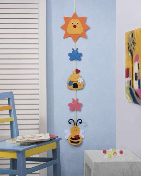 Produktbild Glorex DIY Filz Girlande Biene, 1m 21tlg.