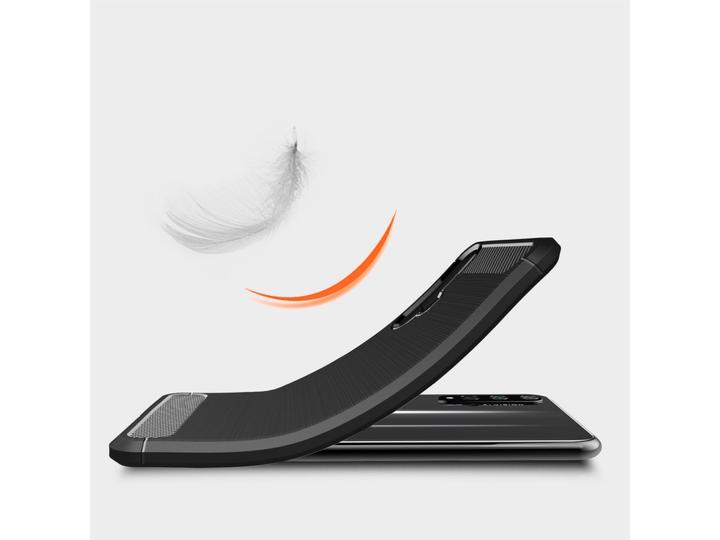 Produktbild Screenguard Huawei Nova 5T Hülle Carbon Brushed Soft TPU (Huawei Nova 5T)