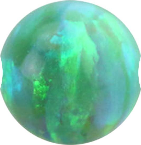 Produktbild Star Piercing Ball Closure Kugel Opal grün (ohne Messing)