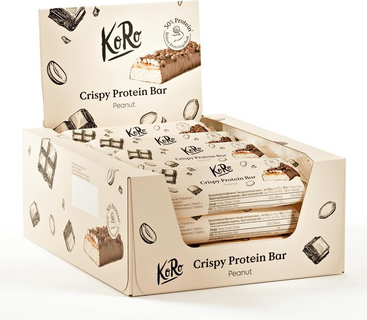 Actual product image KoRo Crispy Protein Bar (Peanuts, Chocolate, 1 pcs., 720 g)