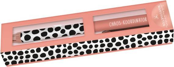 Image du produit Stylo bille Premium - Coordinateur du Chaos - de Schreibkram Manufaktur (Or rose, Transparent, Noir, 1 x)