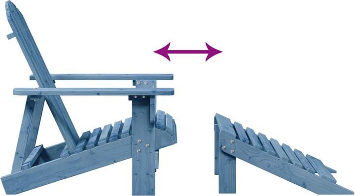 Produktbild VidaXL Adirondack-Stuhl mit Fussstütze