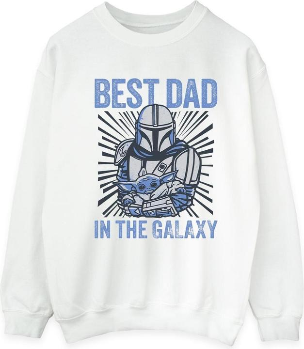 Star Wars Mandalorian Best Dad Galaxy Sweatshirt