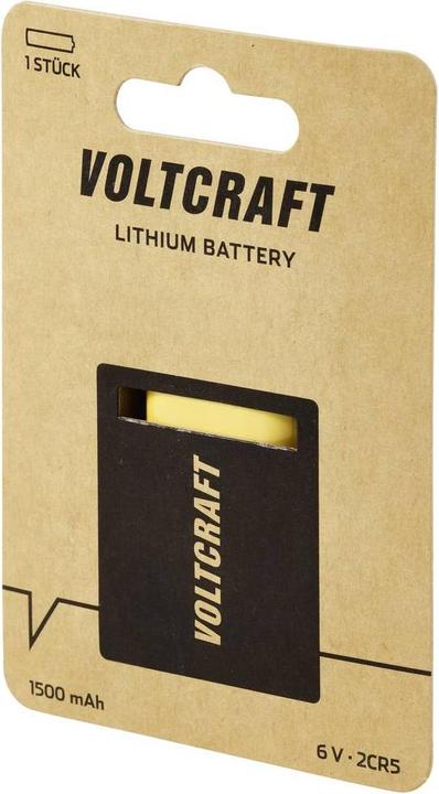 Image du produit Voltcraft Pile photo 2CR5 Lithium 1500 mAh 6 V 1 pc. (1 pcs, 2CR5, 1500 mAh)