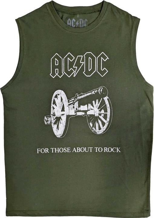 Actual product image AC/DC Unisex Adult About To Rock Cotton Tank Top (XL)