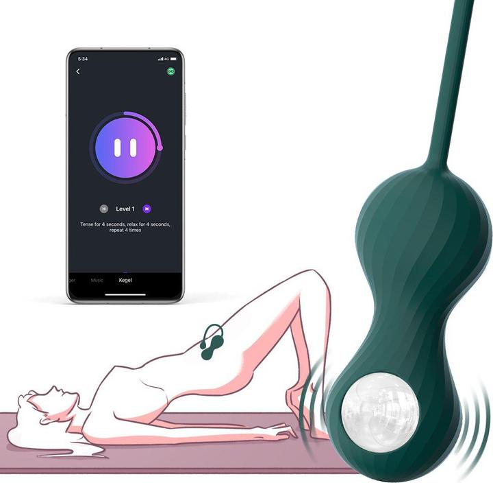 Image du produit Magic Motion Vibromasseur Crystal Duo Smart Kegel avec kit de poids