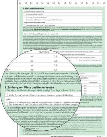 Produktbild Sigel Mietvertrag Formular Papierformat: DIN A4 selbstdurchschreibend: Ja (4 x)