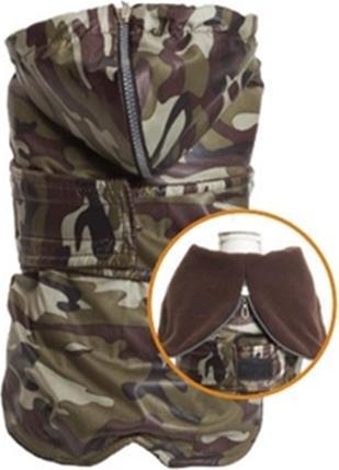 Croci Hondenjas Teckel Military Camouflage Bruin (54, Hundemantel)