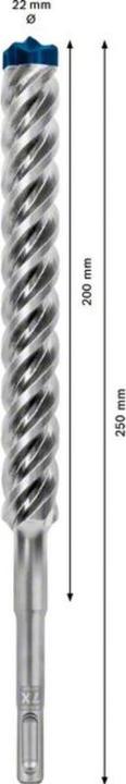 Actual product image Bosch Professional Zubehör EXPERT SDS plus-7X hammer drill, 22 x 200 x 250 mm (4-22 millimetres)