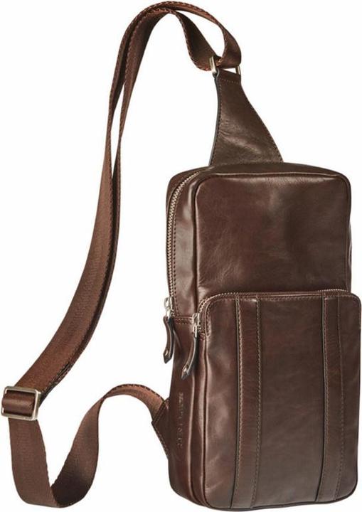 Image du produit Maverick brown lederen crossbody bruin